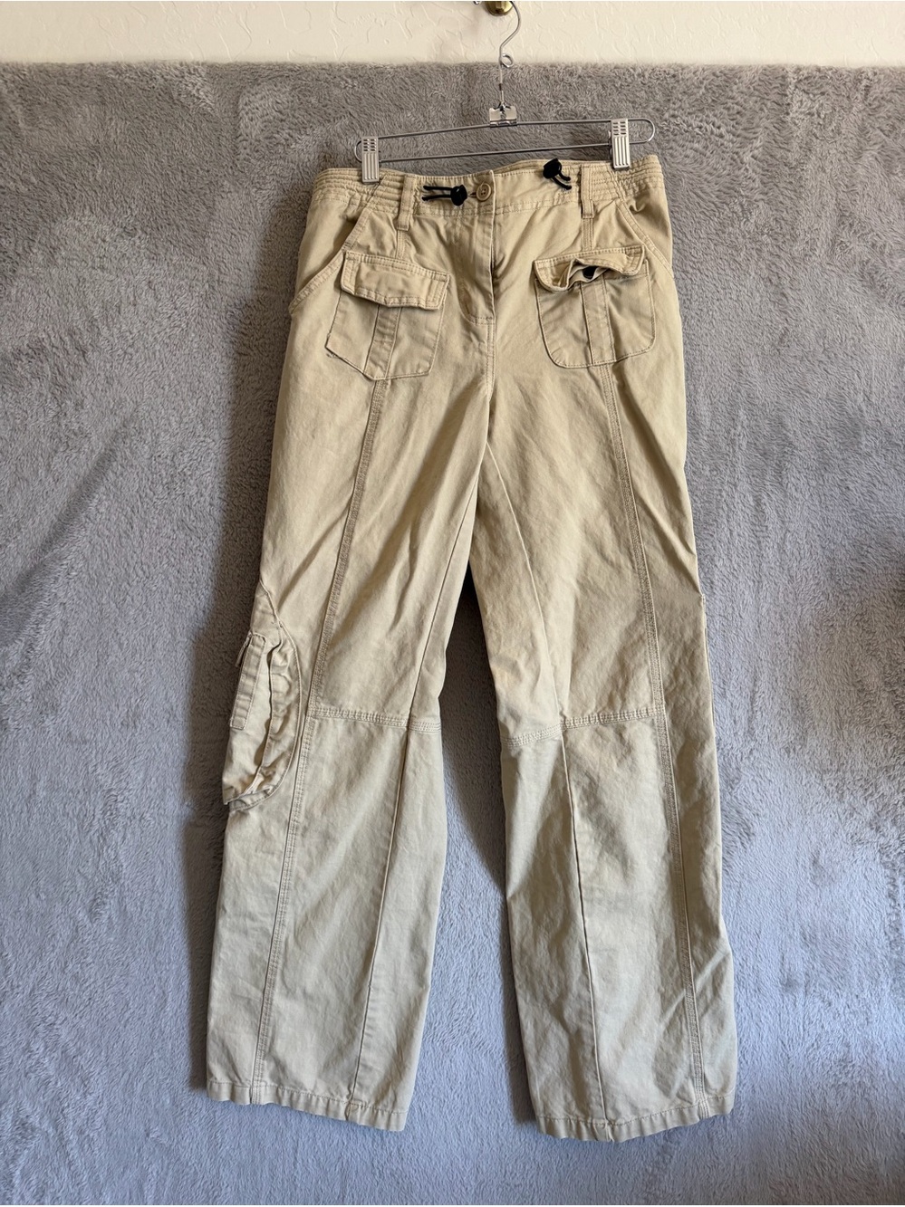 Brandy Melville  Kim Khaki Cargo Pants - Casual Utility Style OS